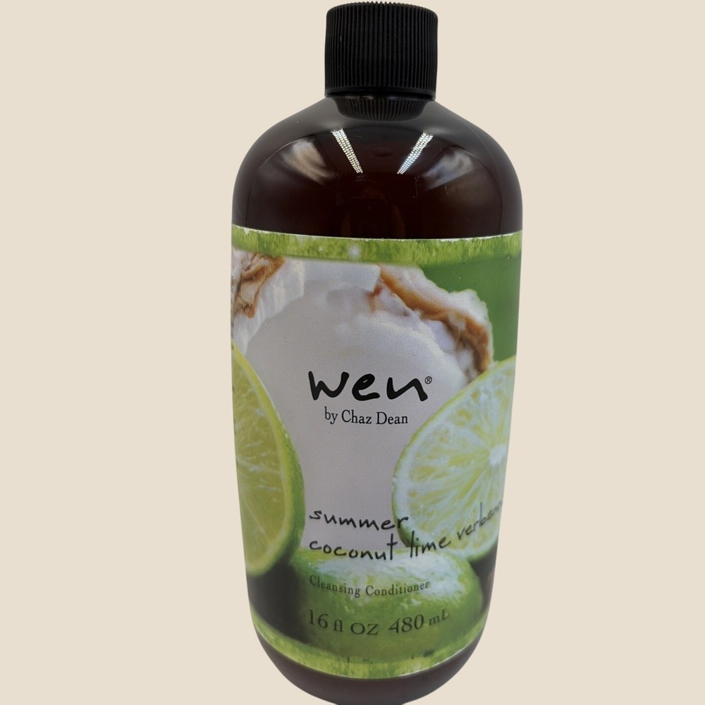 WEN Chaz Cleansing Conditioner Summer Coconut Lime Verbena SEALED 16 oz NO PUMP
